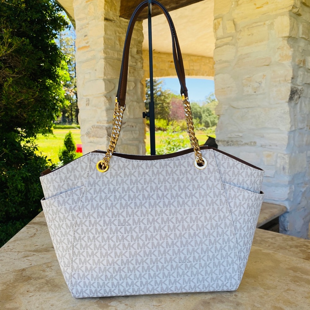 NWT Michael Kors jet set handbag&wallet vanilla - Picture 9 of 16